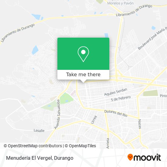 Menudería El Vergel map