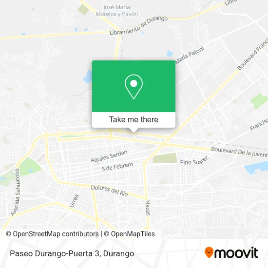 Paseo Durango-Puerta 3 map