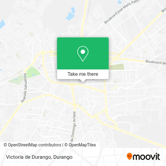 Victoria de Durango map