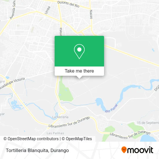 Mapa de Tortilleria Blanquita