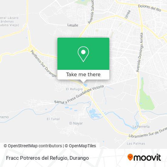 Fracc Potreros del Refugio map