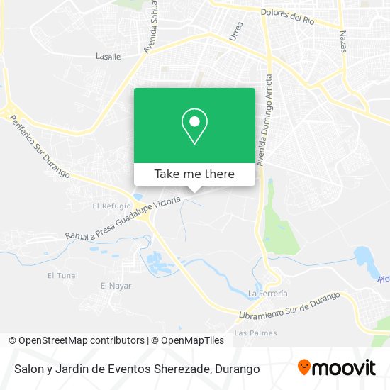 Salon y Jardin de Eventos Sherezade map