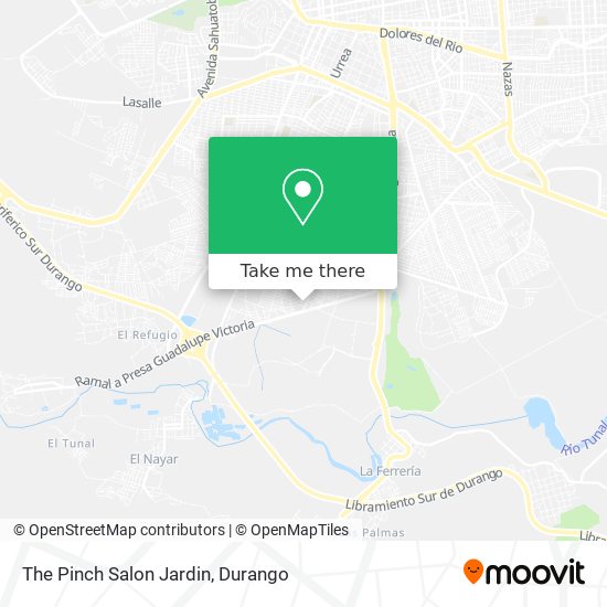 The Pinch Salon Jardin map