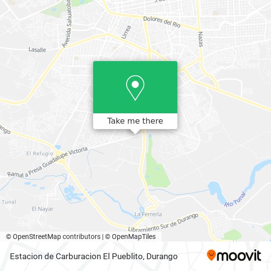 Mapa de Estacion de Carburacion El Pueblito
