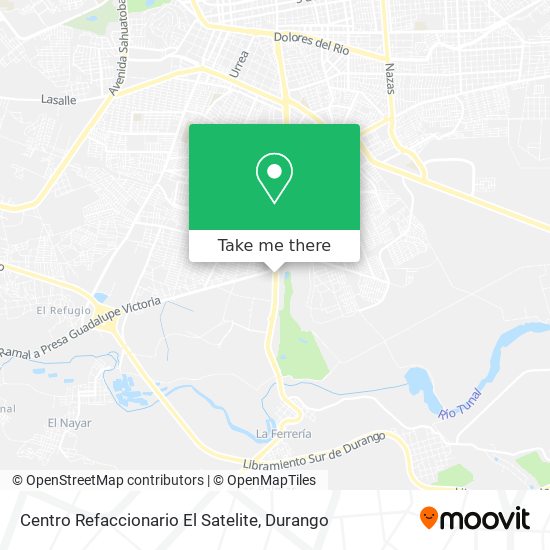 Centro Refaccionario El Satelite map