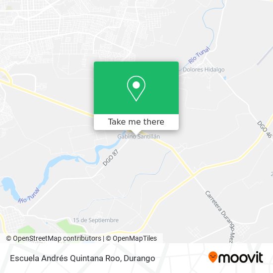 Escuela Andrés Quintana Roo map