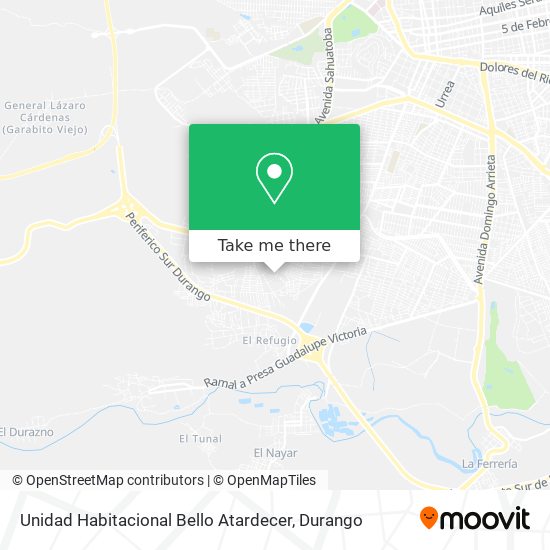 Mapa de Unidad Habitacional Bello Atardecer