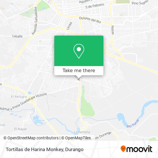 Tortillas de Harina Monkey map