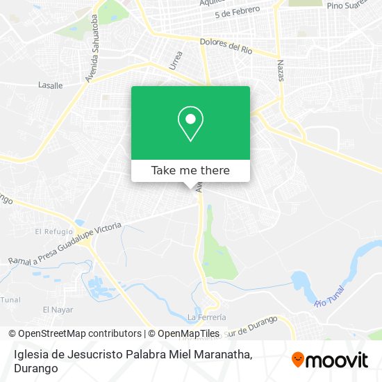 Iglesia de Jesucristo Palabra Miel Maranatha map