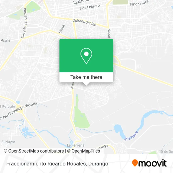 Mapa de Fraccionamiento Ricardo Rosales