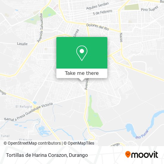 Mapa de Tortillas de Harina Corazon
