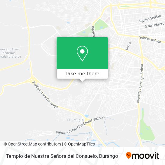 Templo de Nuestra Señora del Consuelo map