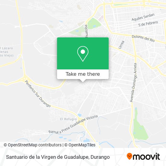 Santuario de la Virgen de Guadalupe map