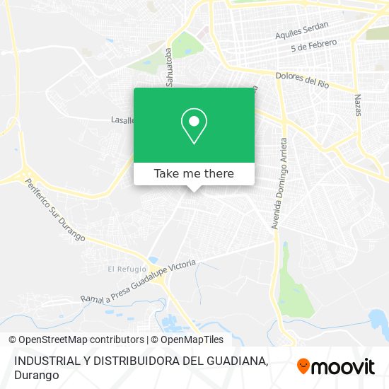 INDUSTRIAL Y DISTRIBUIDORA DEL GUADIANA map
