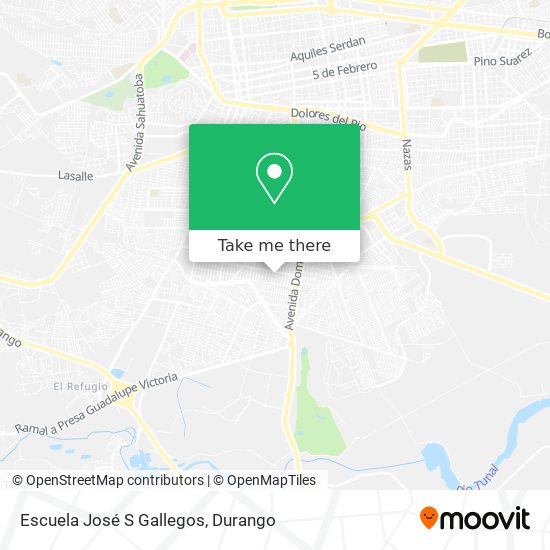 Mapa de Escuela José S Gallegos