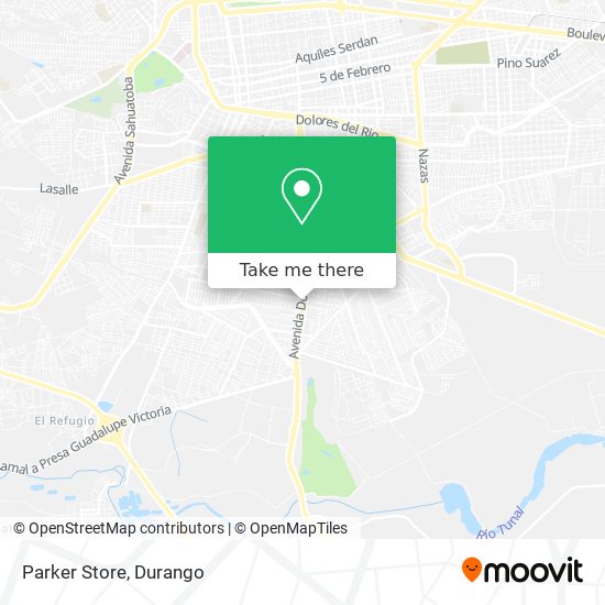 Mapa de Parker Store
