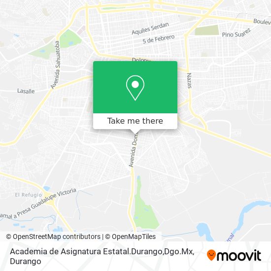Academia de Asignatura Estatal.Durango,Dgo.Mx map