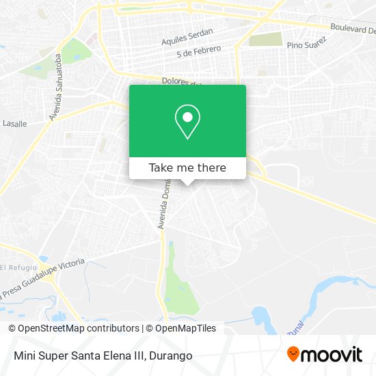 Mapa de Mini Super Santa Elena III