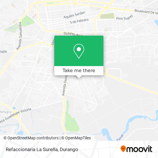 Refaccionaria La Sureña map