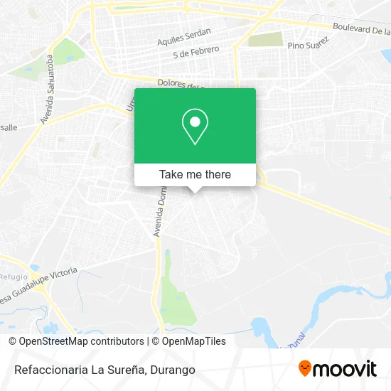 Mapa de Refaccionaria La Sureña