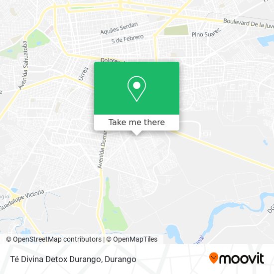 Té Divina Detox Durango map