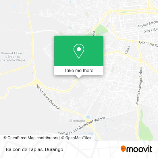 Mapa de Balcon de Tapias