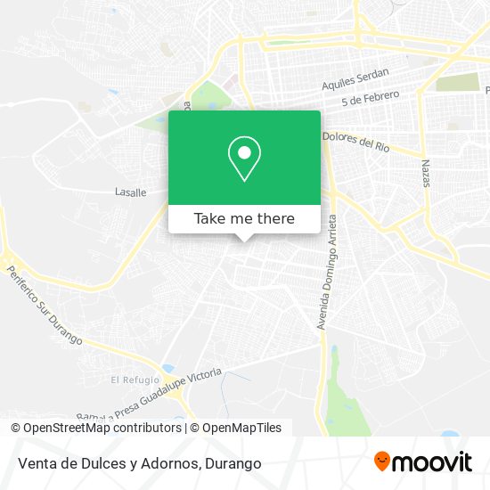 Venta de Dulces y Adornos map