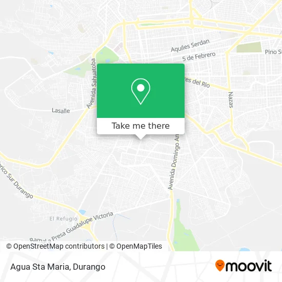 Agua Sta Maria map