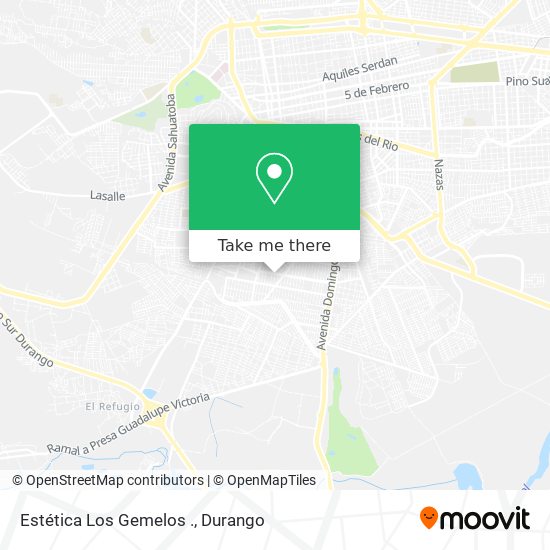 Mapa de Estética Los Gemelos .