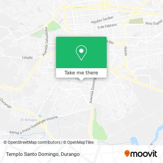 Mapa de Templo Santo Domingo