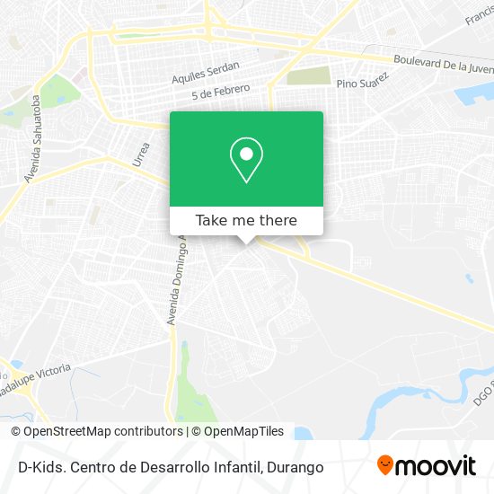 Mapa de D-Kids. Centro de Desarrollo Infantil