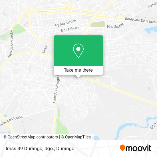 Mapa de Imss 49 Durango, dgo.