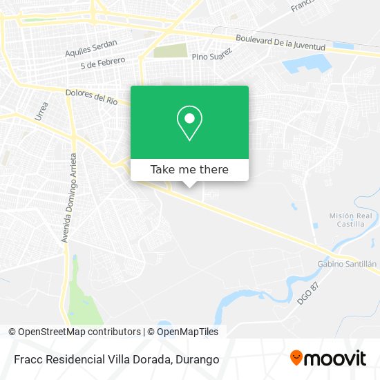 Fracc Residencial Villa Dorada map