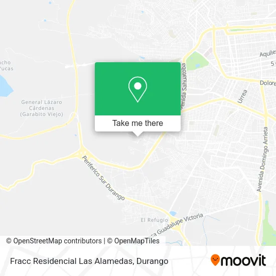 Mapa de Fracc Residencial Las Alamedas