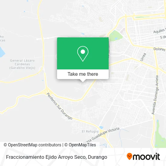 Mapa de Fraccionamiento Ejido Arroyo Seco