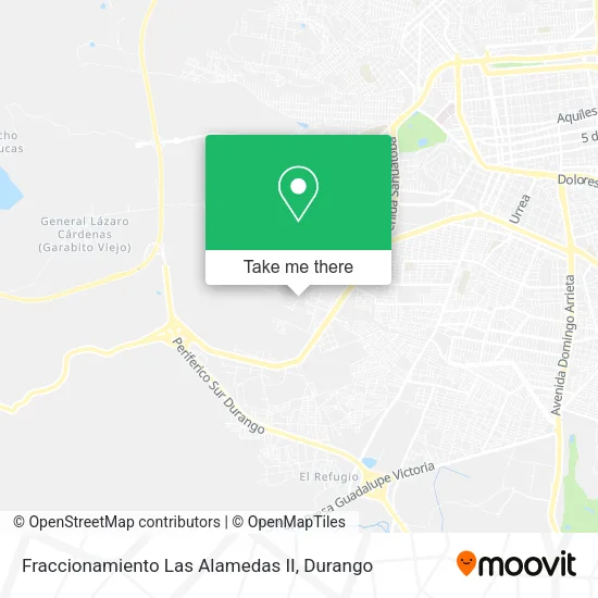 Mapa de Fraccionamiento Las Alamedas II