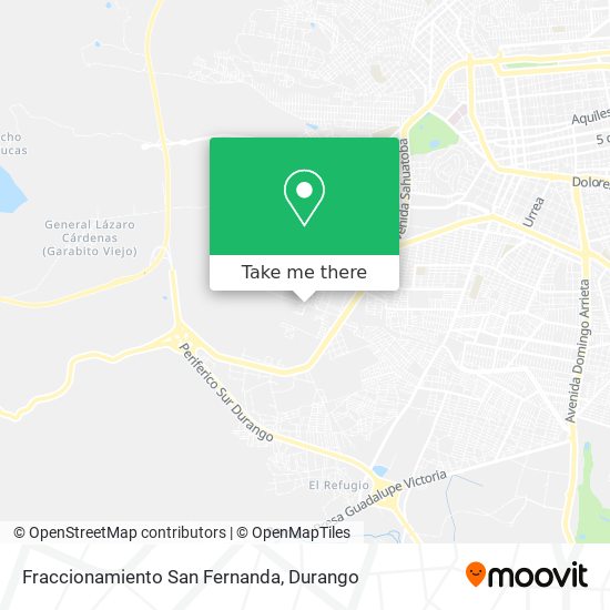Fraccionamiento San Fernanda map