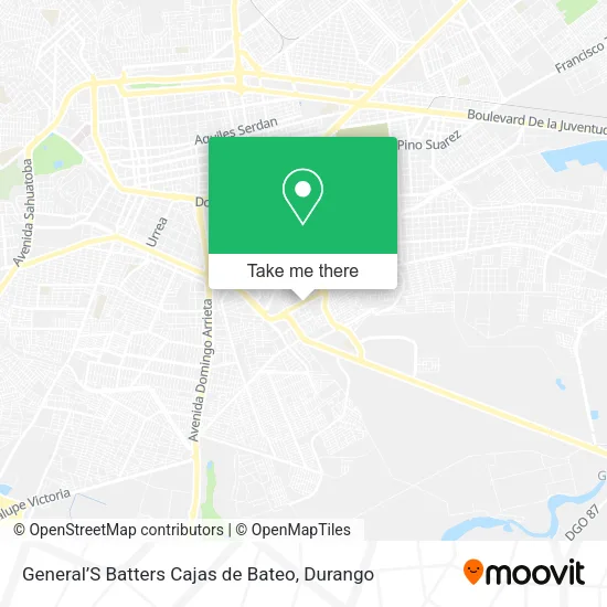 Mapa de General’S Batters Cajas de Bateo