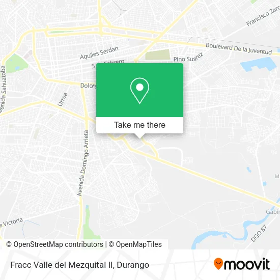 Mapa de Fracc Valle del Mezquital II