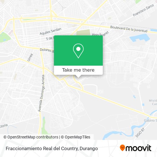 Mapa de Fraccionamiento Real del Country