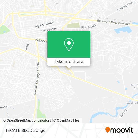 Mapa de TECATE SIX