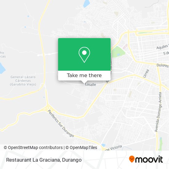 Mapa de Restaurant La Graciana