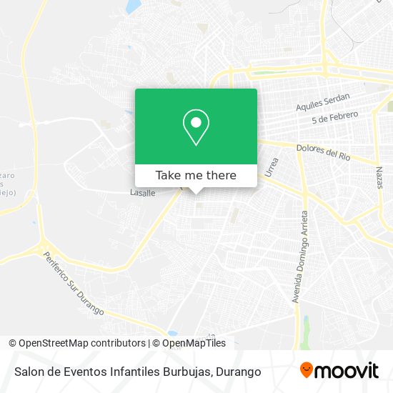 Salon de Eventos Infantiles Burbujas map