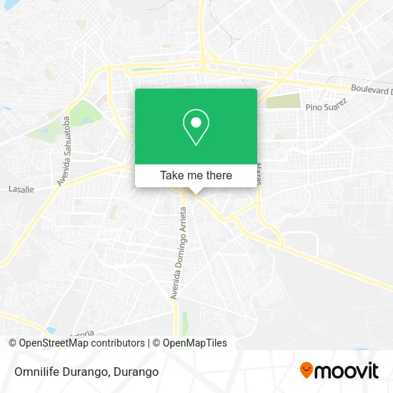 Mapa de Omnilife Durango