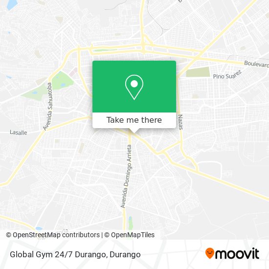 Mapa de Global Gym 24/7 Durango
