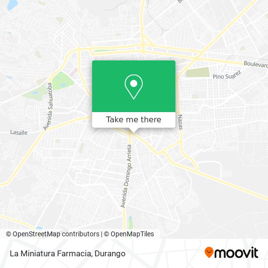 Mapa de La Miniatura Farmacia