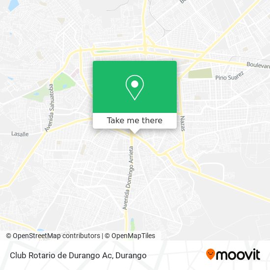 Mapa de Club Rotario de Durango Ac