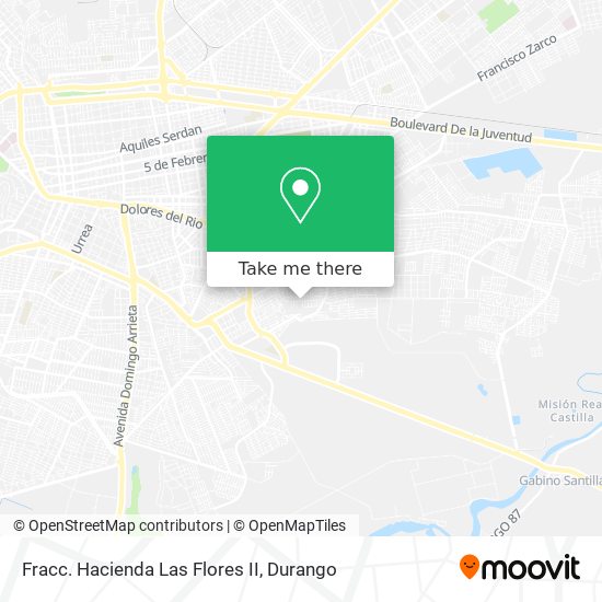 Mapa de Fracc. Hacienda Las Flores II