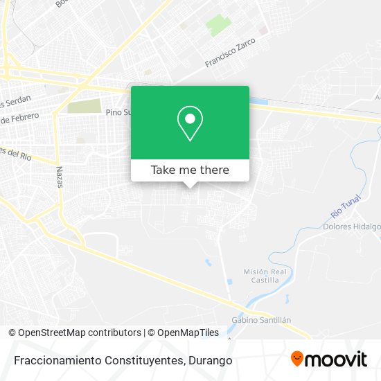 Fraccionamiento Constituyentes map