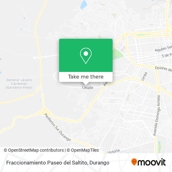 Mapa de Fraccionamiento Paseo del Saltito